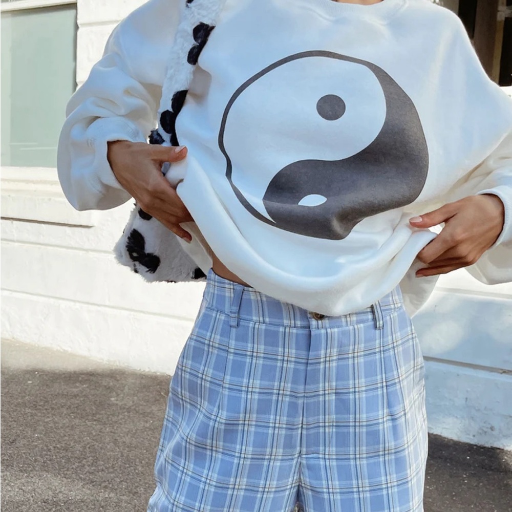 Yin Yang Sweatshirt White